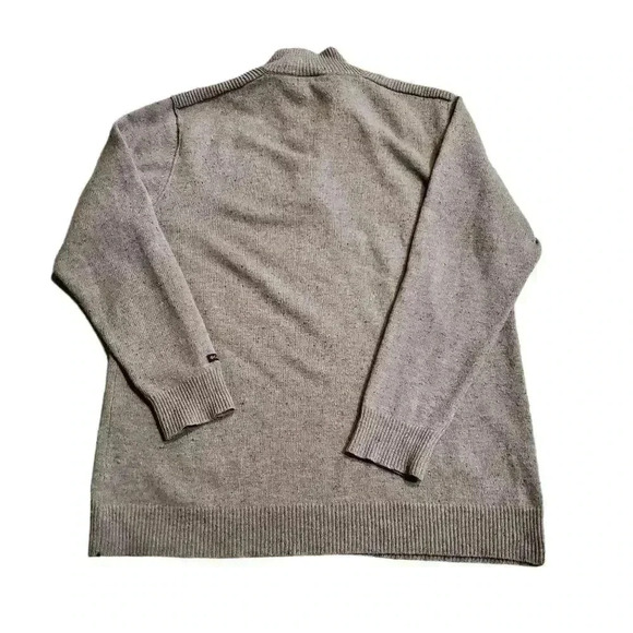 Mens Columbia Wool Blend 1/4 Zip Brown Pull Over Sweater Sz XL - Picture 2 of 7